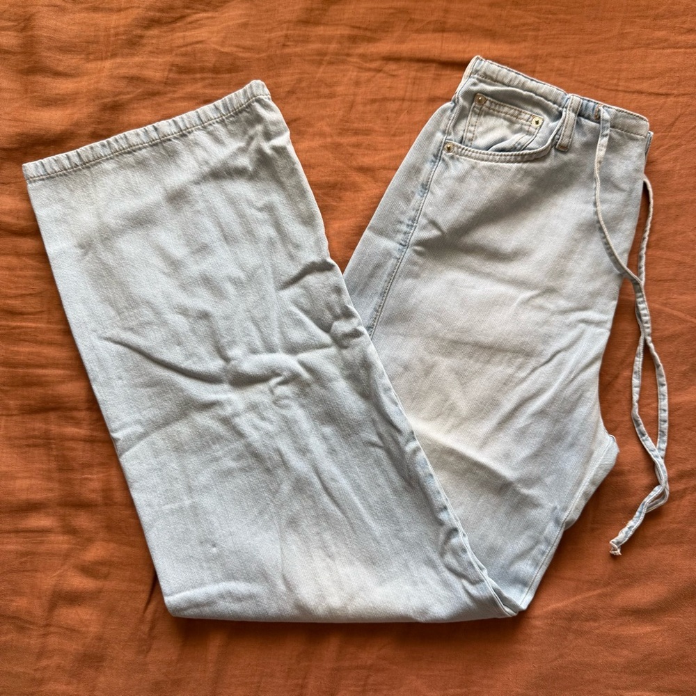 ZARA Denim Pajama Style Pants
